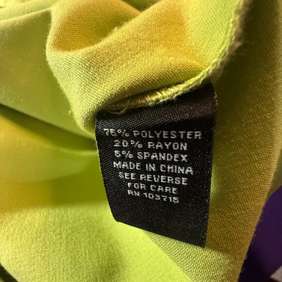 📌Sharagano Lime Green  Sheath Dress with Roll Up Sleeves and Pockets - Picture 14 of 16